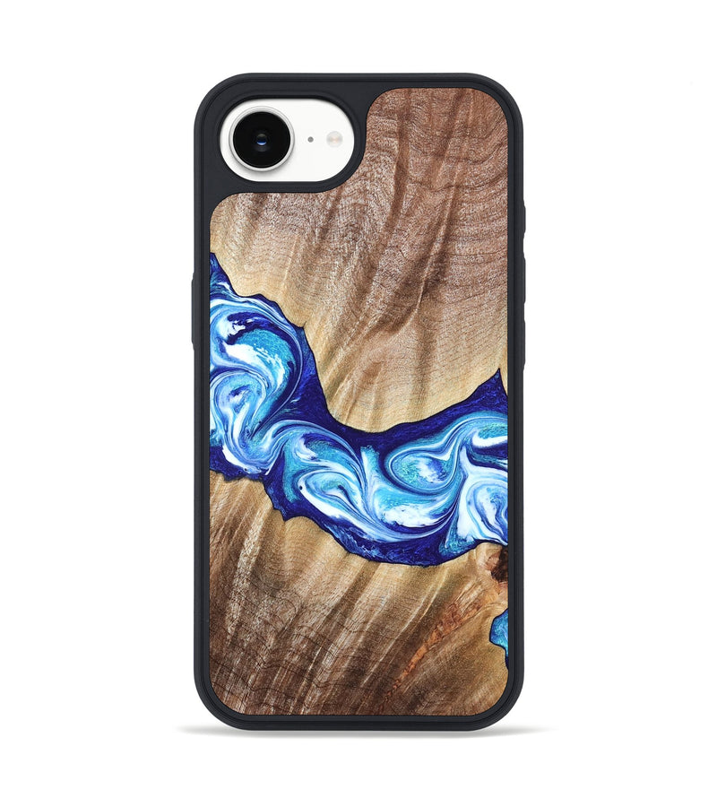 iPhone 17e Wood Phone Case - Elia (Blue, 821246)