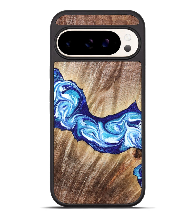 Pixel 10 Pro XL Wood Phone Case - Elia (Blue, 821246)