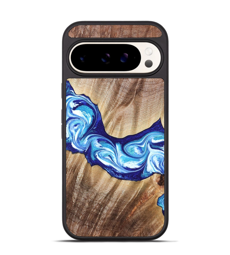 Pixel 9 Pro Wood Phone Case - Elia (Blue, 821246)