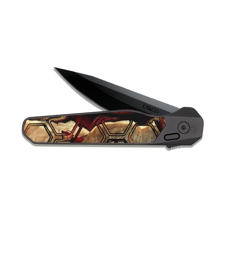 EDC Dark Slate Wood Pocket Knife - Patti (Pattern, 821254)