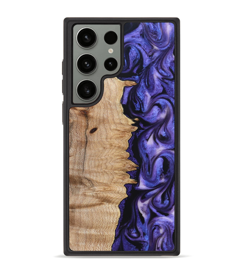 Galaxy S23 Ultra Wood Phone Case - Matilda (Purple, 821260)
