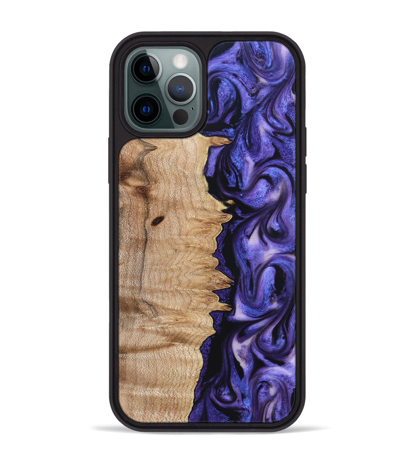 iPhone 12 Pro Max Wood Phone Case - Matilda (Purple, 821260)