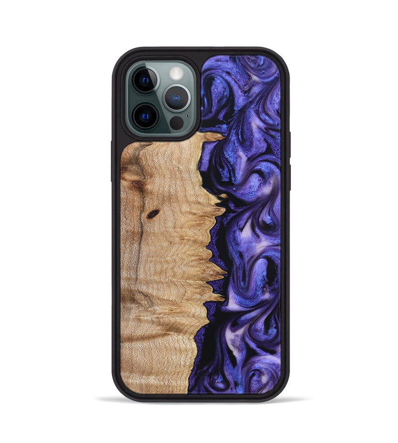 iPhone 12 Pro Wood Phone Case - Matilda (Purple, 821260)