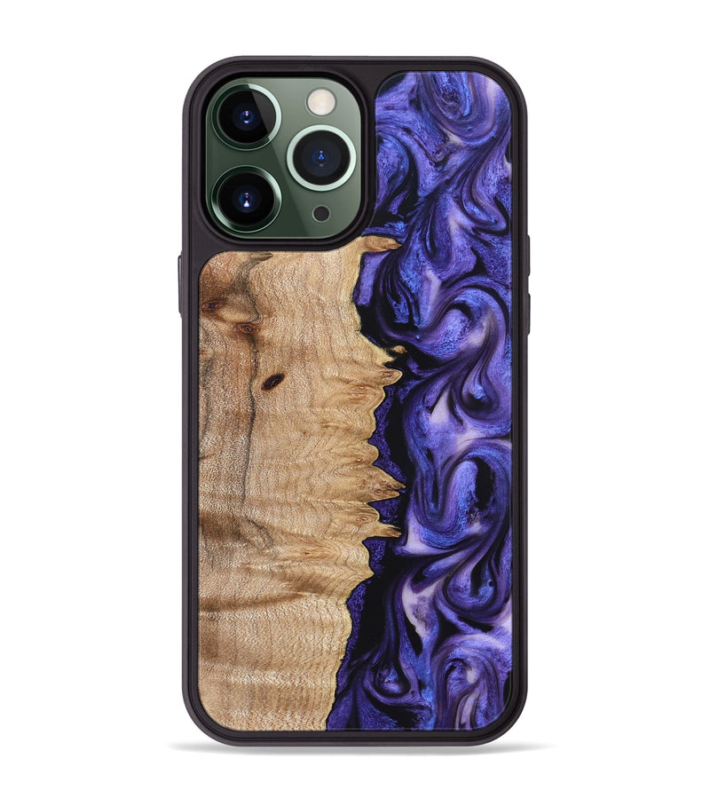 iPhone 13 Pro Max Wood Phone Case - Matilda (Purple, 821260)