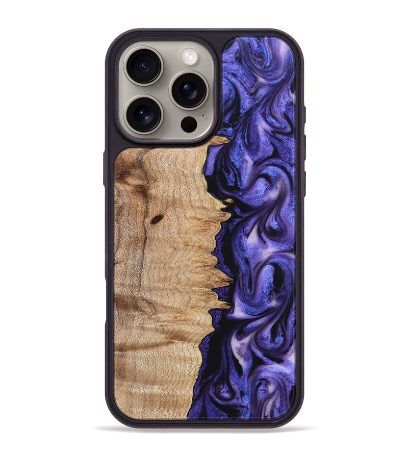 iPhone 16 Pro Max Wood Phone Case - Matilda (Purple, 821260)