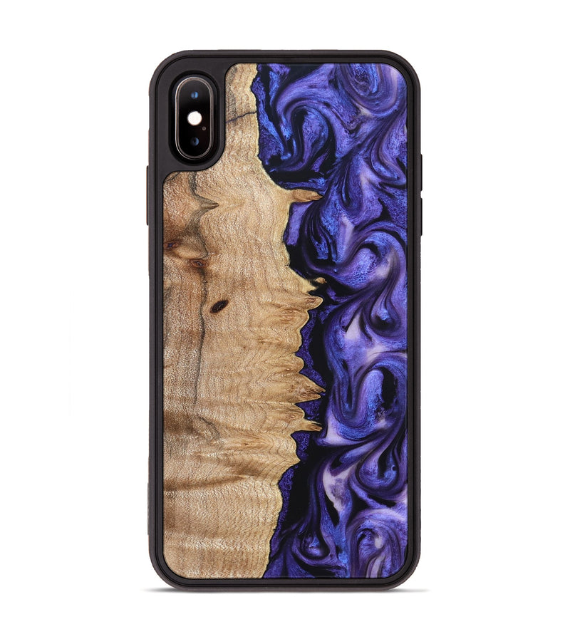 iPhone Xs Max Wood Phone Case - Matilda (Purple, 821260)