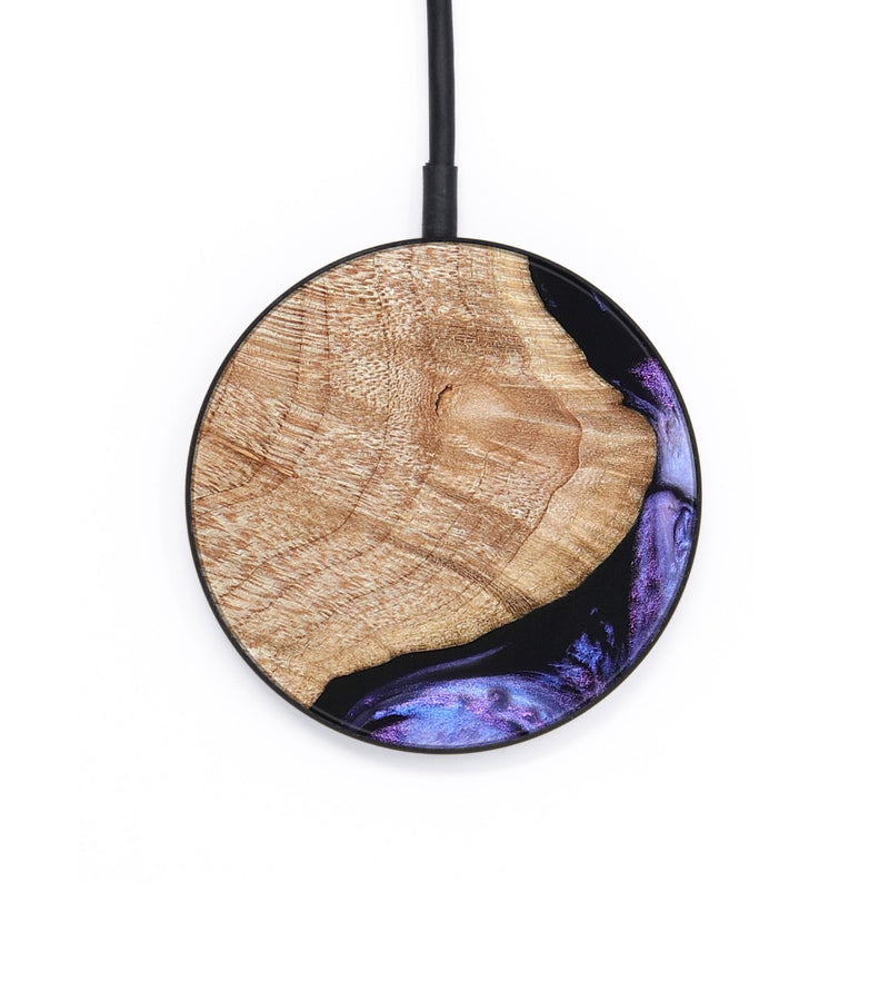 Circle Wood Wireless Charger - Meaghan (Purple, 821262)