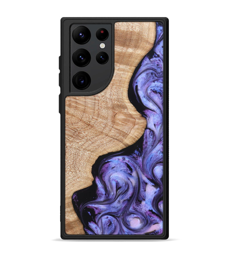 Galaxy S22 Ultra Wood Phone Case - Meaghan (Purple, 821262)