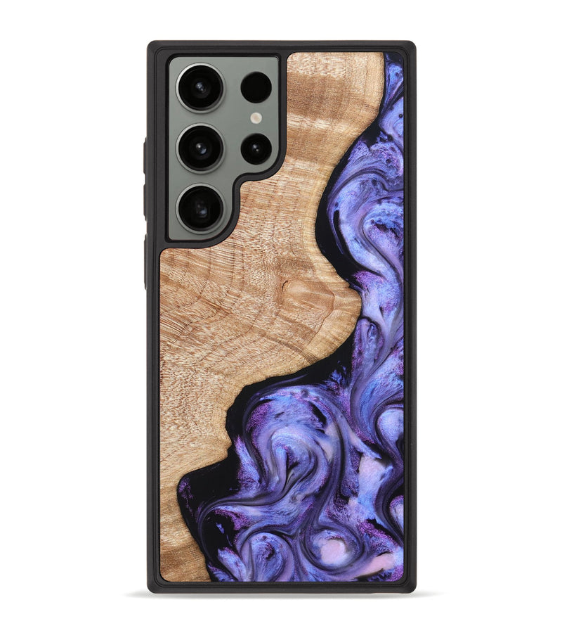 Galaxy S23 Ultra Wood Phone Case - Meaghan (Purple, 821262)