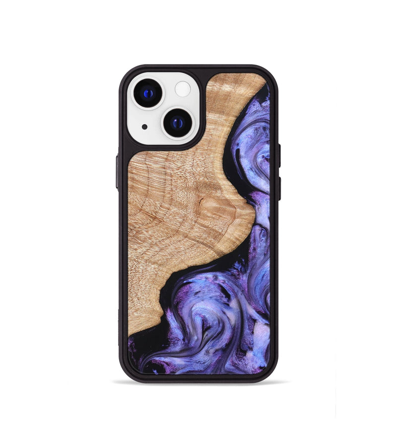 iPhone 13 mini Wood Phone Case - Meaghan (Purple, 821262)