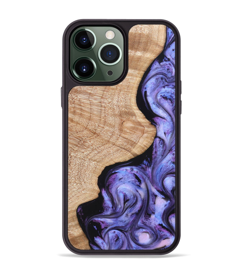 iPhone 13 Pro Max Wood Phone Case - Meaghan (Purple, 821262)