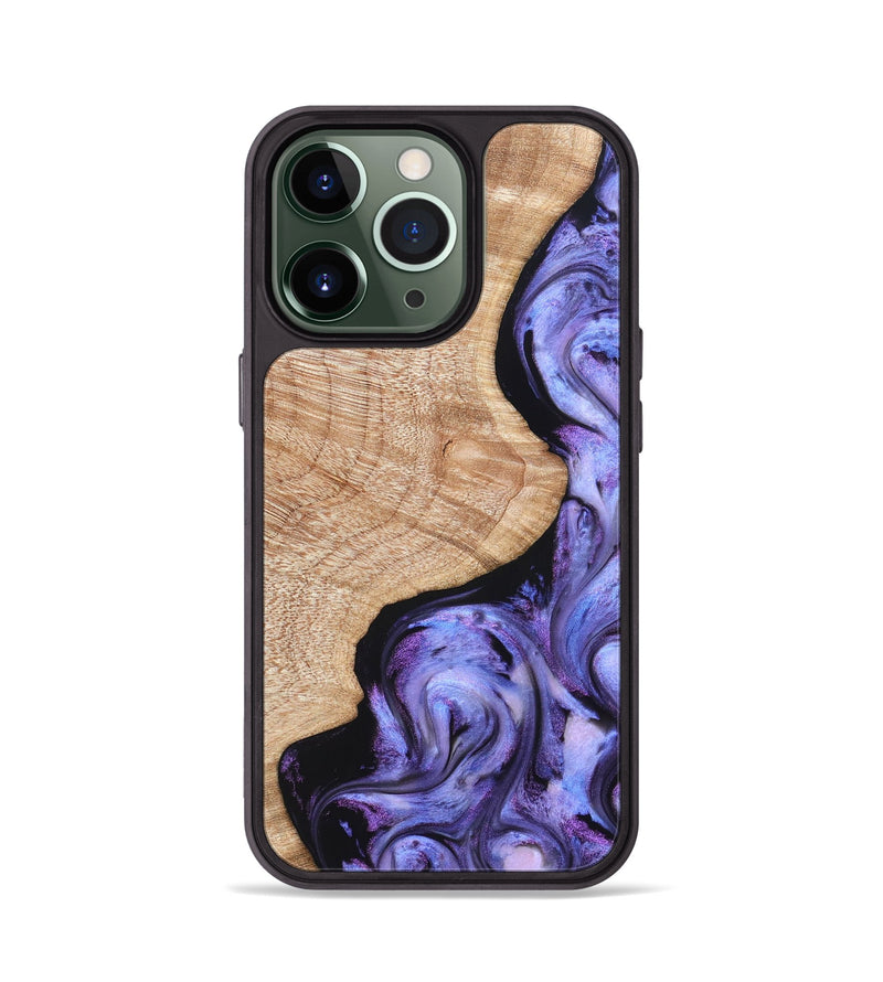 iPhone 13 Pro Wood Phone Case - Meaghan (Purple, 821262)