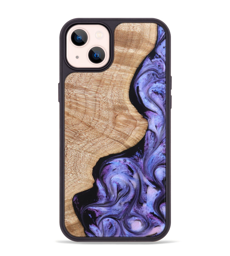 iPhone 14 Plus Wood Phone Case - Meaghan (Purple, 821262)