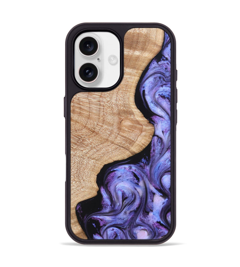 iPhone 17 Wood Phone Case - Meaghan (Purple, 821262)