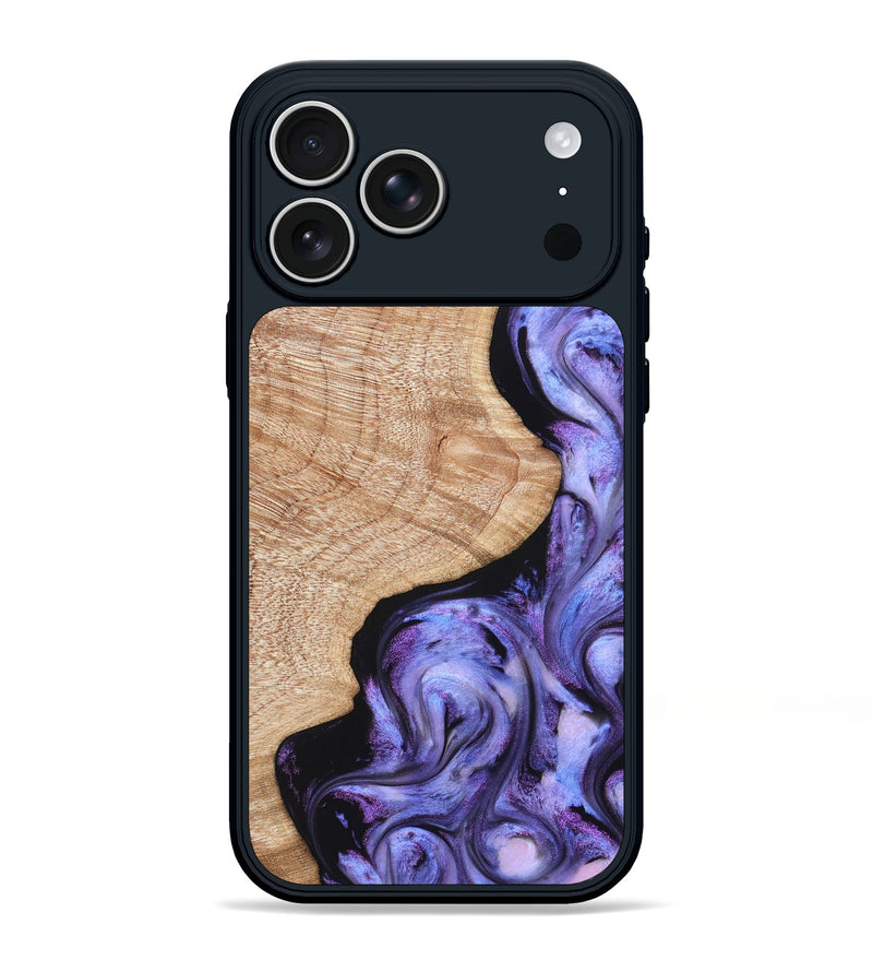 iPhone 17 Pro Max Wood Phone Case - Meaghan (Purple, 821262)