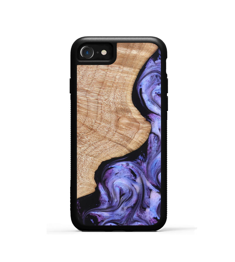 iPhone SE Wood Phone Case - Meaghan (Purple, 821262)