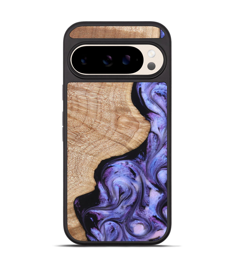 Pixel 10 Wood Phone Case - Meaghan (Purple, 821262)