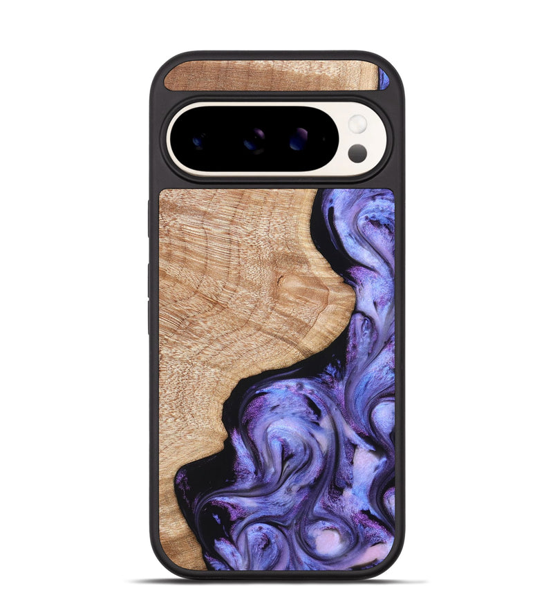Pixel 9 Wood Phone Case - Meaghan (Purple, 821262)