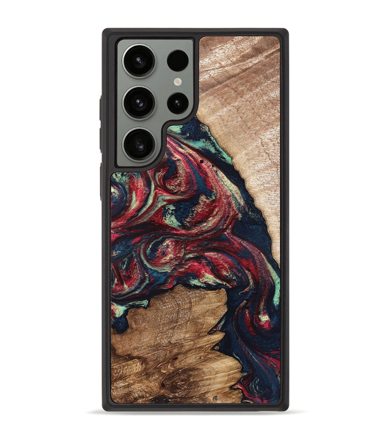 Galaxy S23 Ultra Wood Phone Case - Bobbye (Red, 821268)