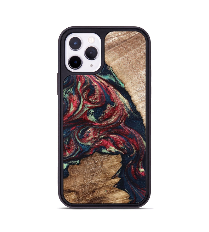 iPhone 11 Pro Wood Phone Case - Bobbye (Red, 821268)