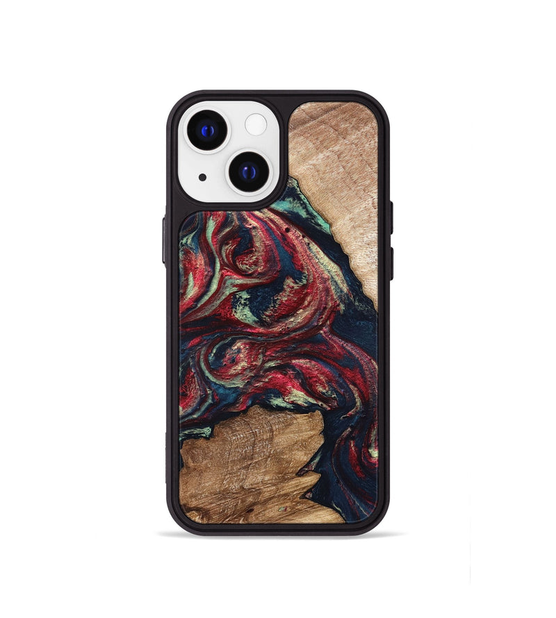 iPhone 13 mini Wood Phone Case - Bobbye (Red, 821268)