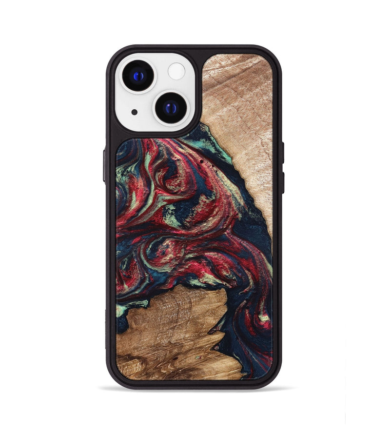 iPhone 13 Wood Phone Case - Bobbye (Red, 821268)