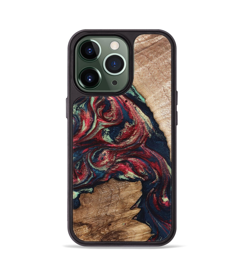 iPhone 13 Pro Wood Phone Case - Bobbye (Red, 821268)