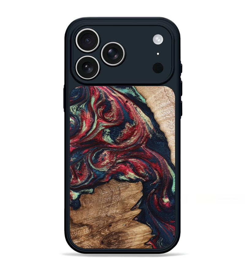 iPhone 17 Pro Max Wood Phone Case - Bobbye (Red, 821268)