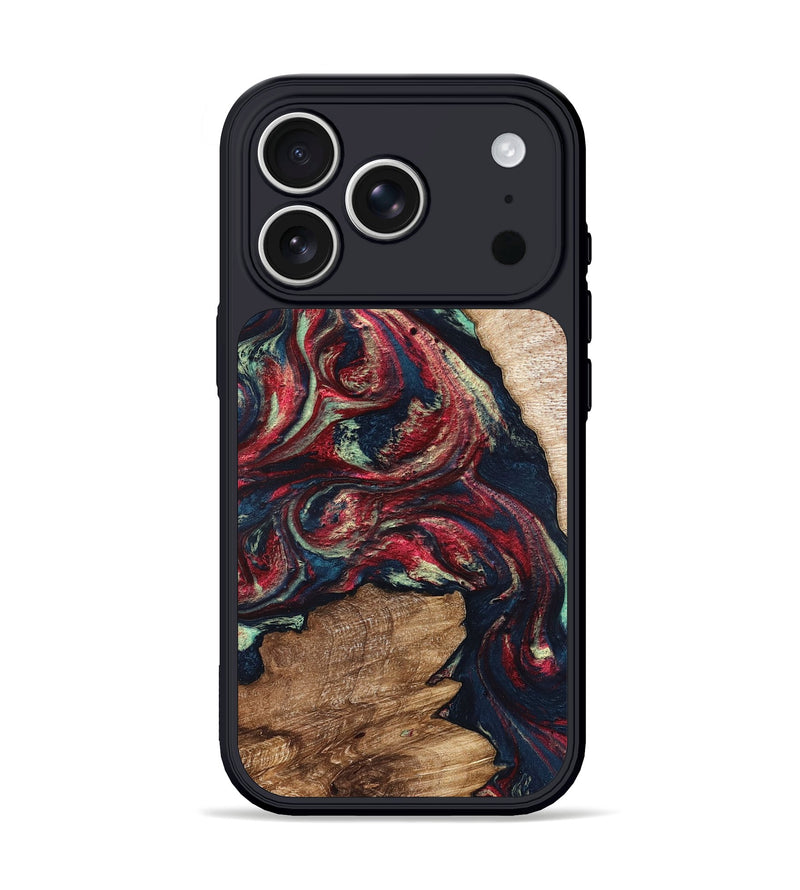 iPhone 17 Pro Wood Phone Case - Bobbye (Red, 821268)