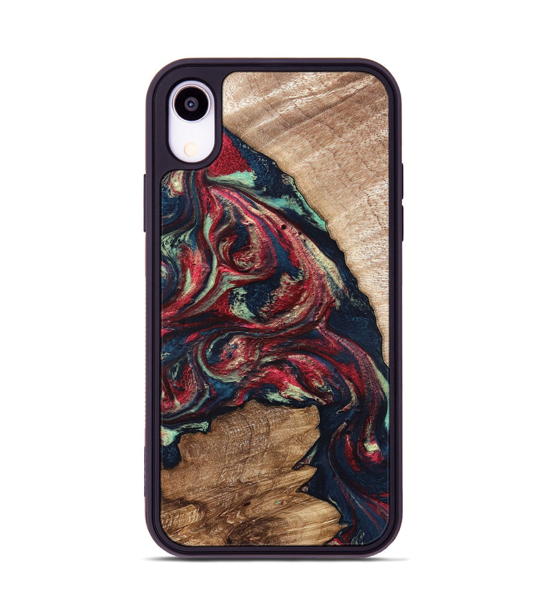 iPhone Xr Wood Phone Case - Bobbye (Red, 821268)