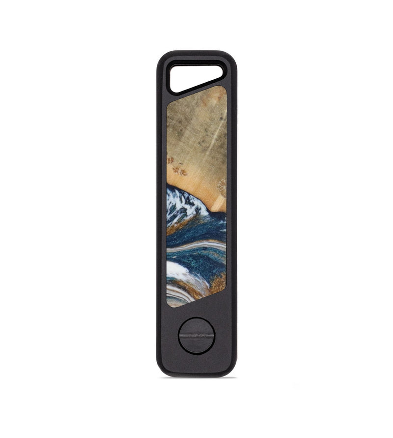 EDC Wood KeyHolder - Katina (Teal & Gold, 821273)
