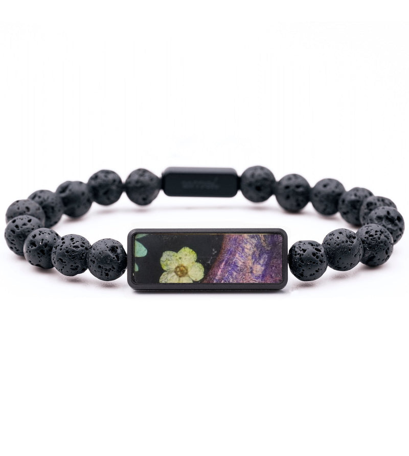 Lava Bead Wood Bracelet - Leticia (Bloom, 821285)