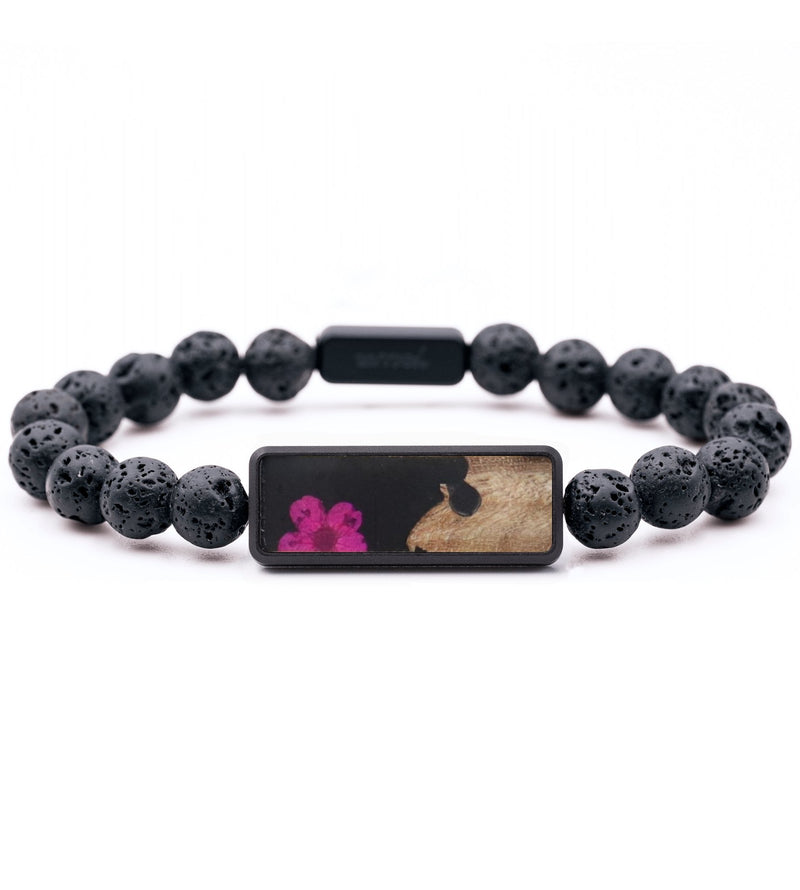 Lava Bead Wood Bracelet - Dan (Bloom, 821293)