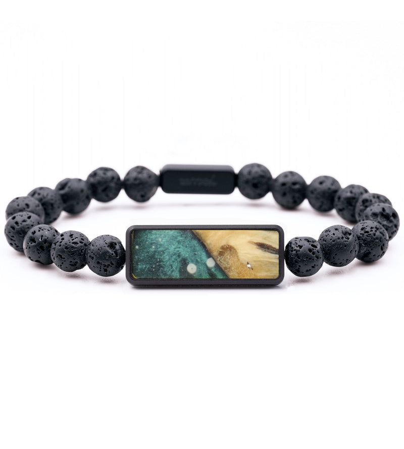 Lava Bead Wood Bracelet - Roy (Cosmos, 821298)