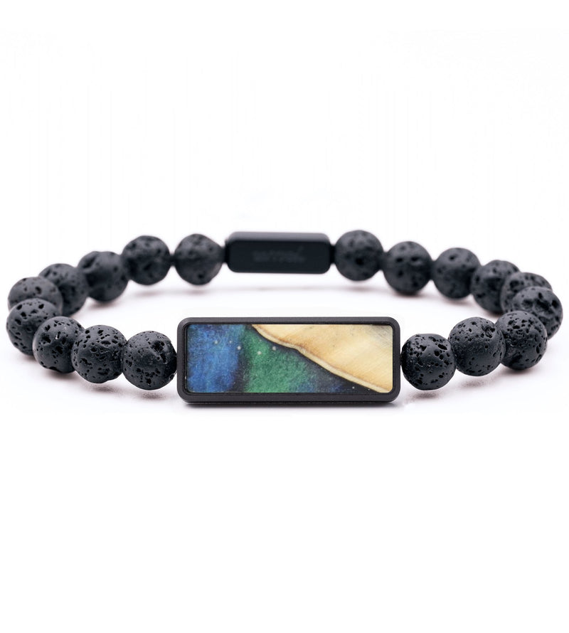 Lava Bead Wood Bracelet - Alexus (Cosmos, 821299)