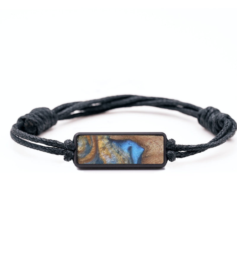 Classic Wood Bracelet - Angelina (Teal & Gold, 821304)