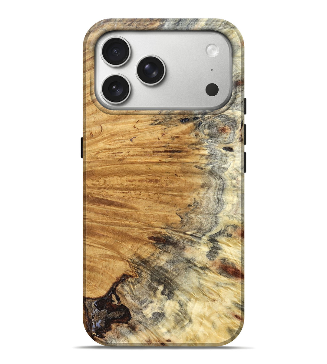 iPhone 17 Pro Max Wood Live Edge Phone Case - Carson (Wood Burl, 821323)