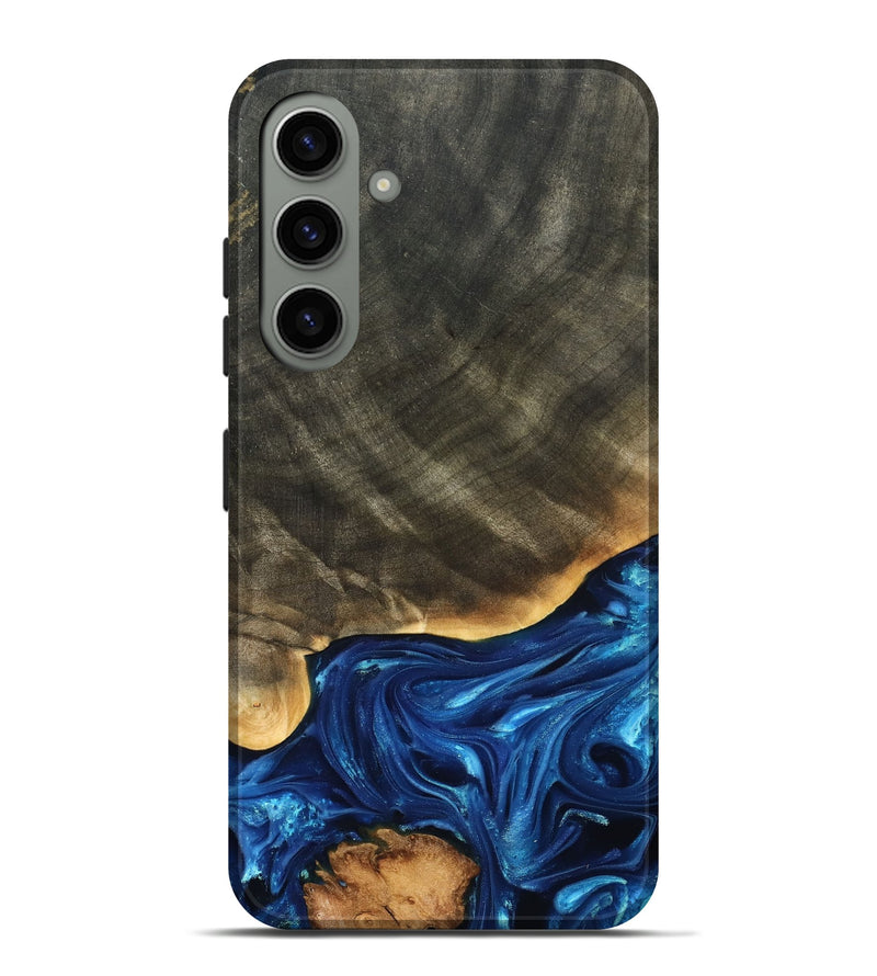 Galaxy S24 Plus Wood Live Edge Phone Case - Fallon (Blue, 821326)