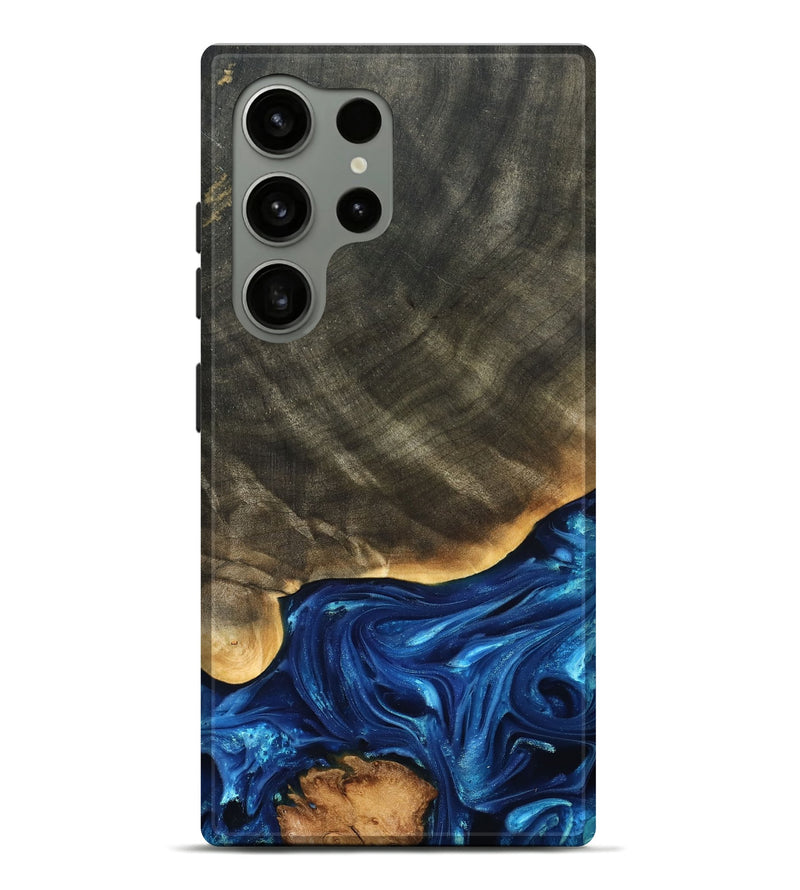 Galaxy S24 Ultra Wood Live Edge Phone Case - Fallon (Blue, 821326)