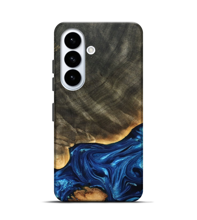 Galaxy S26 Wood Live Edge Phone Case - Fallon (Blue, 821326)