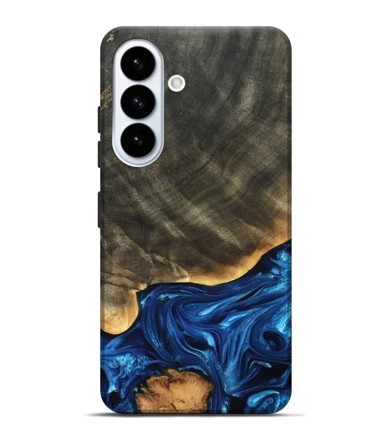 Galaxy S26 Plus Wood Live Edge Phone Case - Fallon (Blue, 821326)