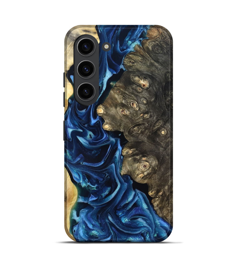 Galaxy S23 Wood Live Edge Phone Case - Kurtis (Blue, 821327)