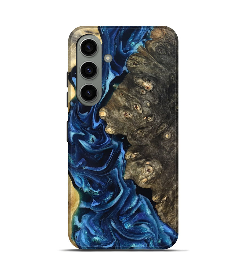 Galaxy S24 Wood Live Edge Phone Case - Kurtis (Blue, 821327)