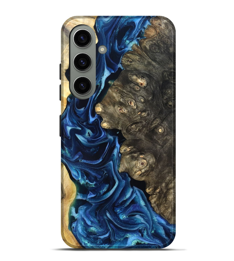 Galaxy S24 Plus Wood Live Edge Phone Case - Kurtis (Blue, 821327)
