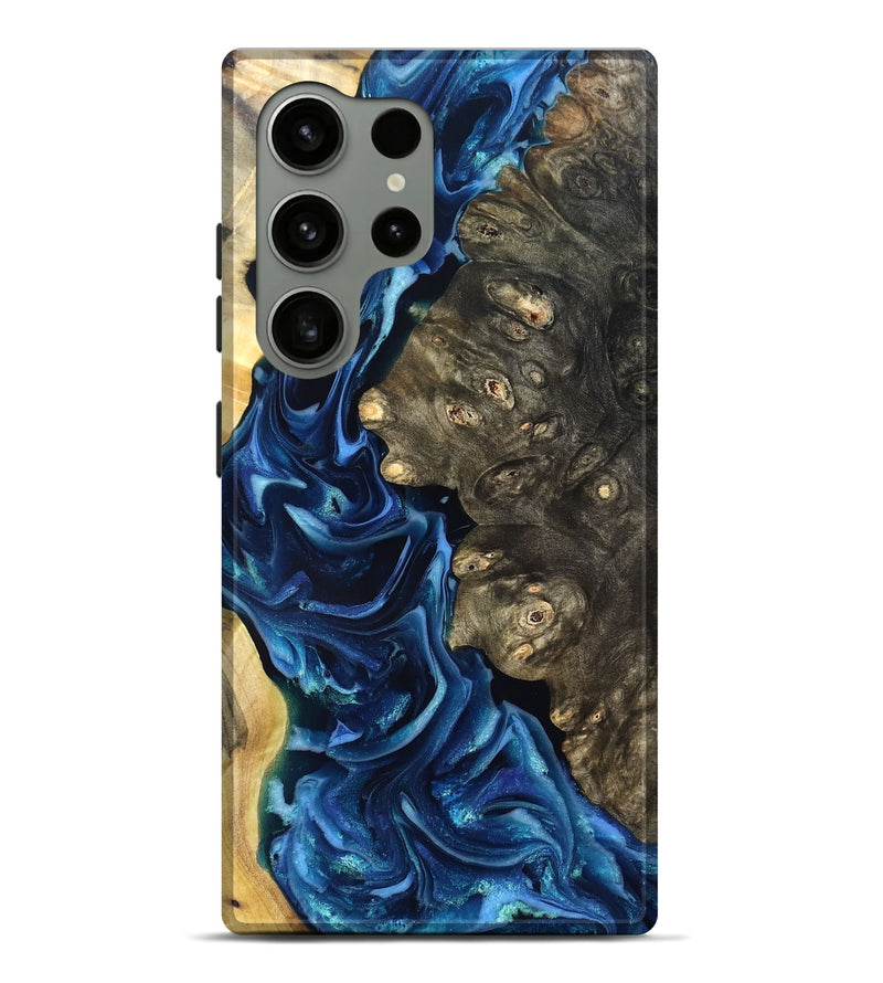 Galaxy S24 Ultra Wood Live Edge Phone Case - Kurtis (Blue, 821327)