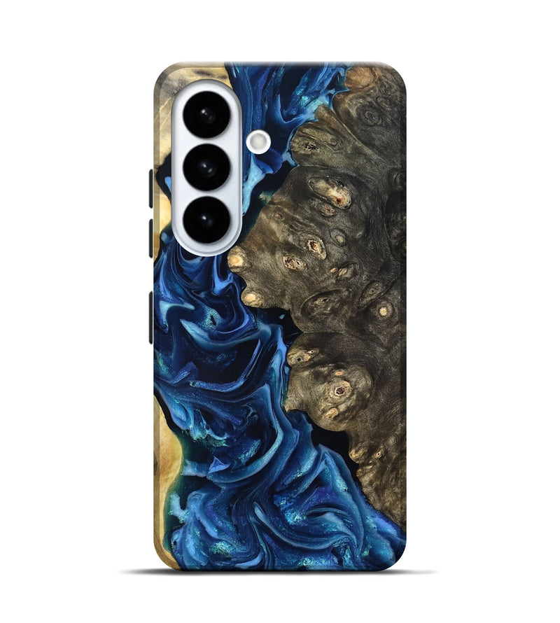 Galaxy S26 Wood Live Edge Phone Case - Kurtis (Blue, 821327)