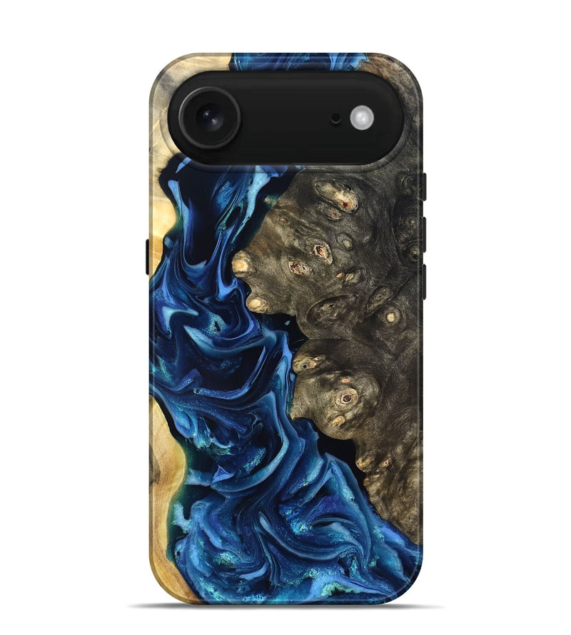 iPhone 17 Air Wood Live Edge Phone Case - Kurtis (Blue, 821327)