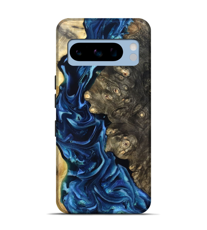 Pixel 8 Pro Wood Live Edge Phone Case - Kurtis (Blue, 821327)