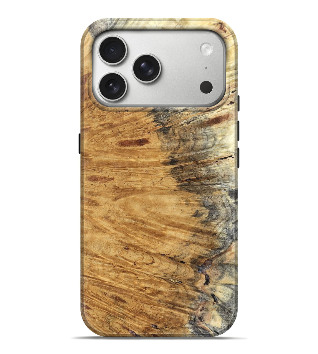 iPhone 17 Pro Max Wood Live Edge Phone Case - Joanne (Wood Burl, 821328)