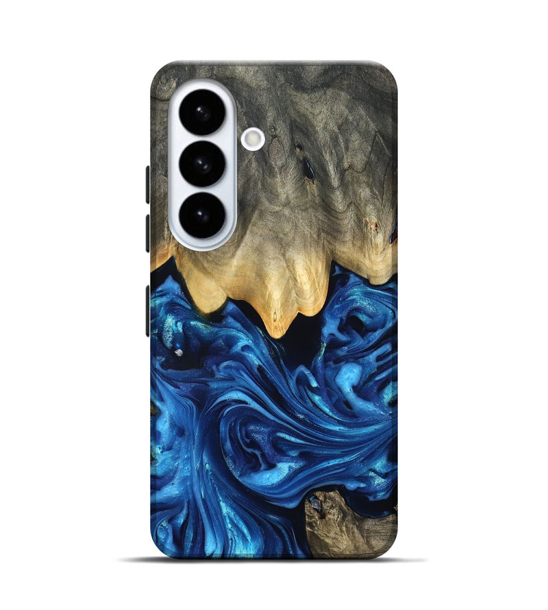 Galaxy S26 Wood Live Edge Phone Case - Phil (Blue, 821330)
